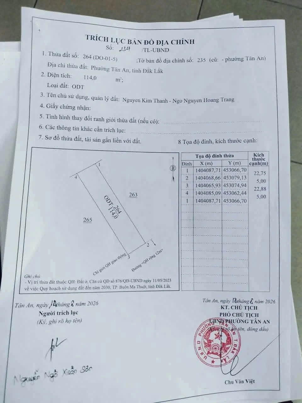 Bán lô đất tái định cư đường Lê Văn Nhiễu 115m² Nhà Bè - Ảnh 1