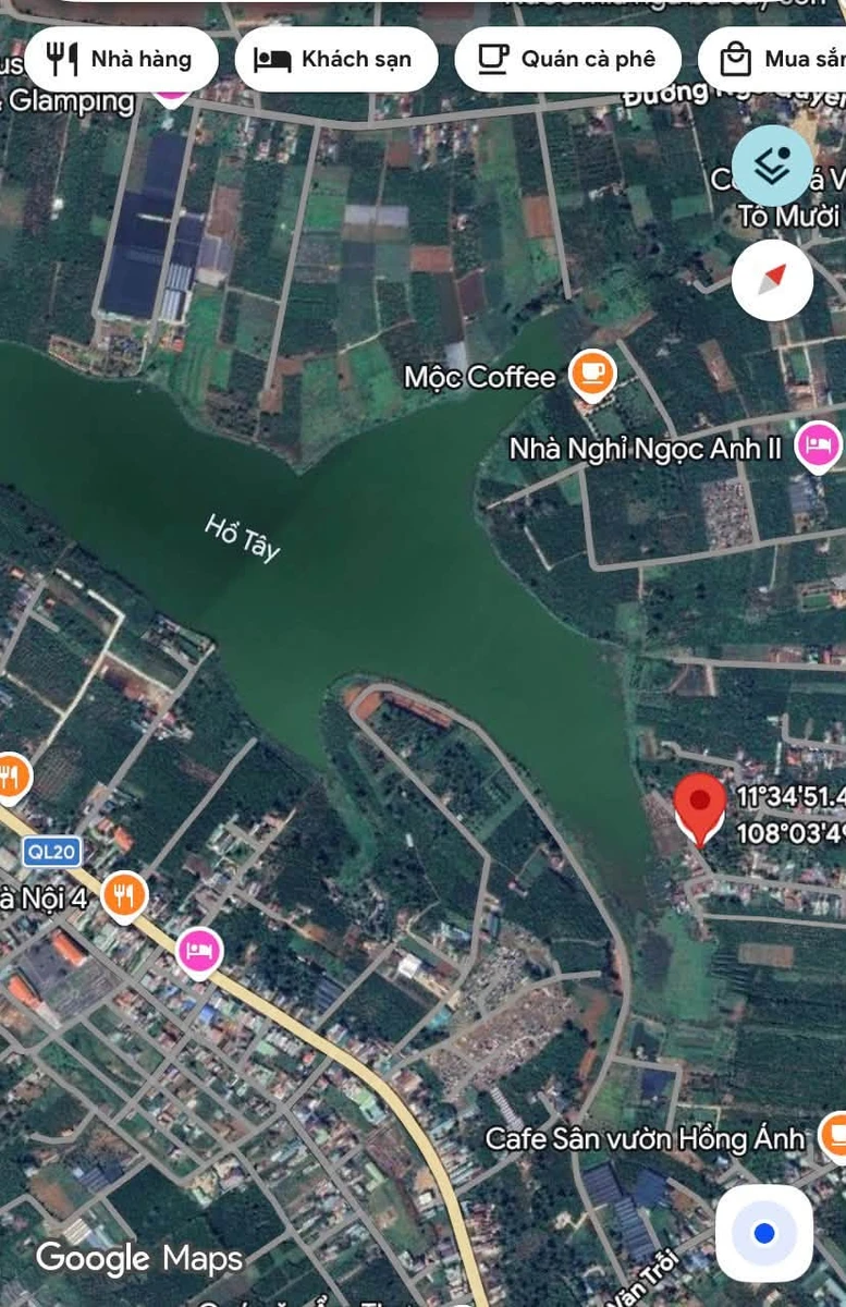 Bán đất view Hồ Tây Di Linh 150m² giá 950 triệu - Ảnh 1