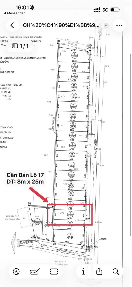 Bán đất Long Xá 200m² mặt tiền 8m - Ảnh thu nhỏ 4