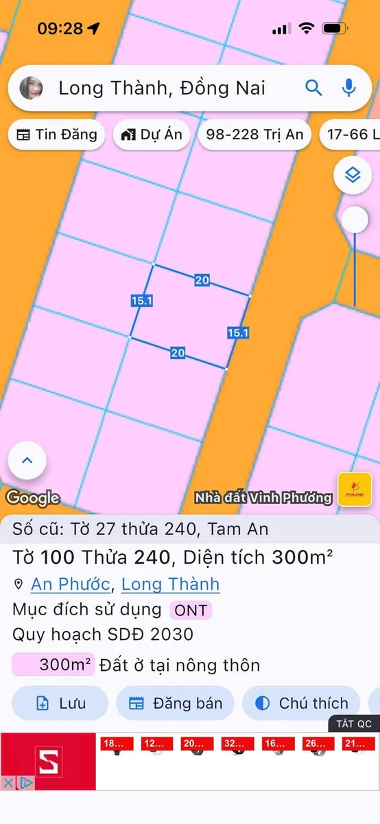 Bán đất thổ cư Xã An Phước 300m² 5,5 tỷ - Ảnh thu nhỏ 2
