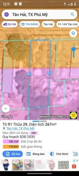 Bán đất mặt tiền Quốc Lộ 51 Phú Mỹ 387m² - 7.7 tỷ - Ảnh thu nhỏ 2