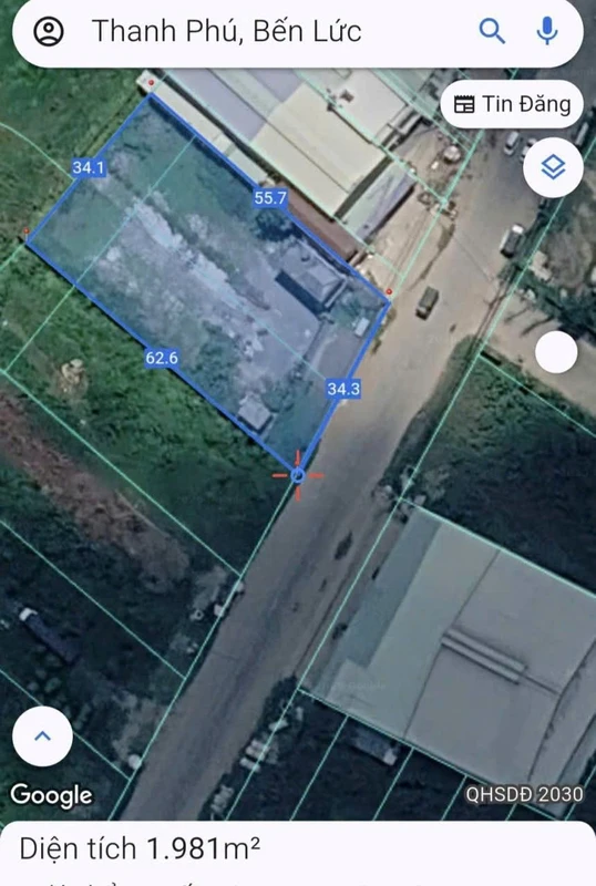 Bán đất thổ cư 2000m² mặt tiền Nguyễn Hữu Trí, Bến Lức
