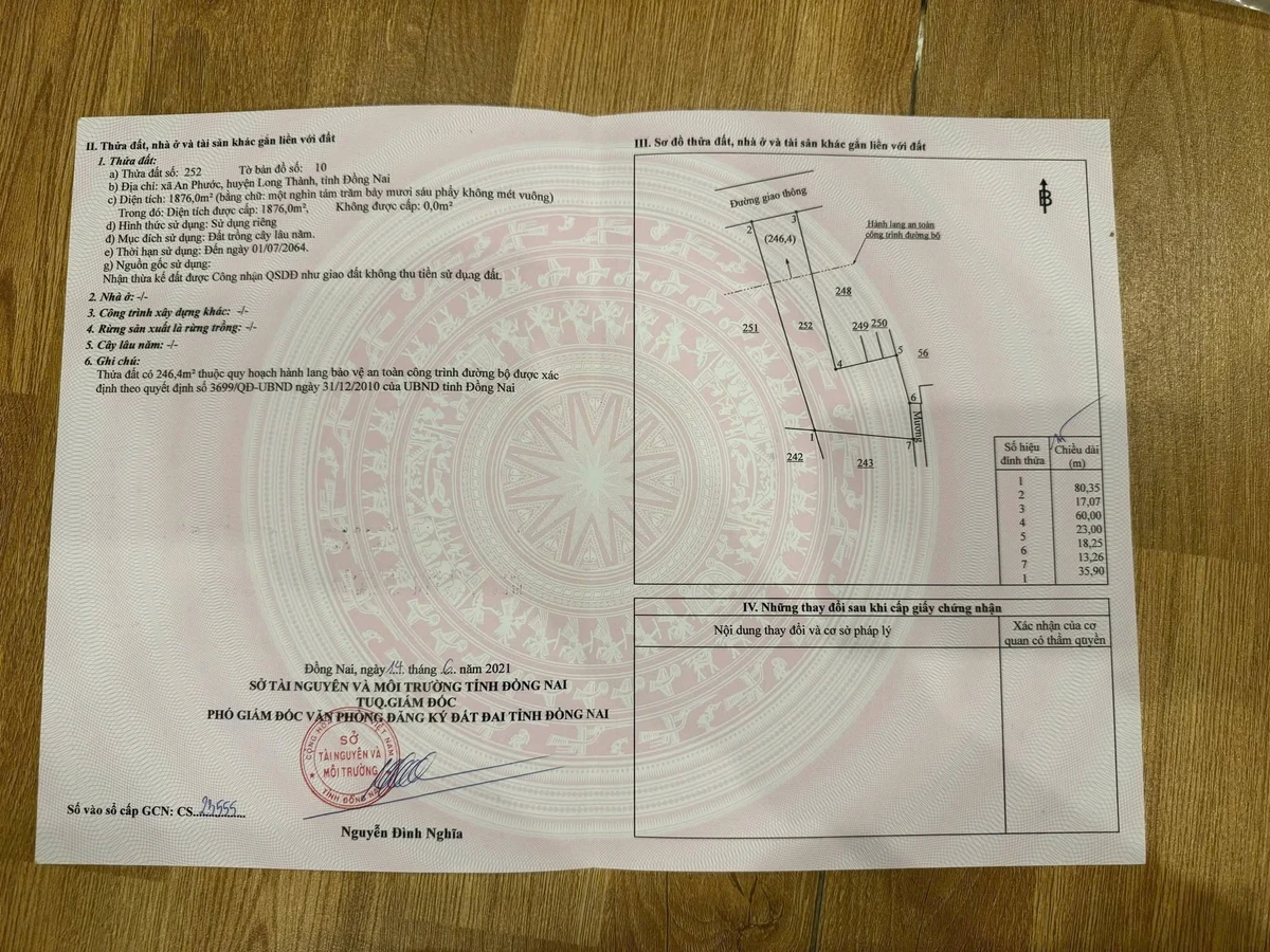 Bán đất mặt tiền An Phước 3.317m2, giá 2 tỷ - Ảnh thu nhỏ 2