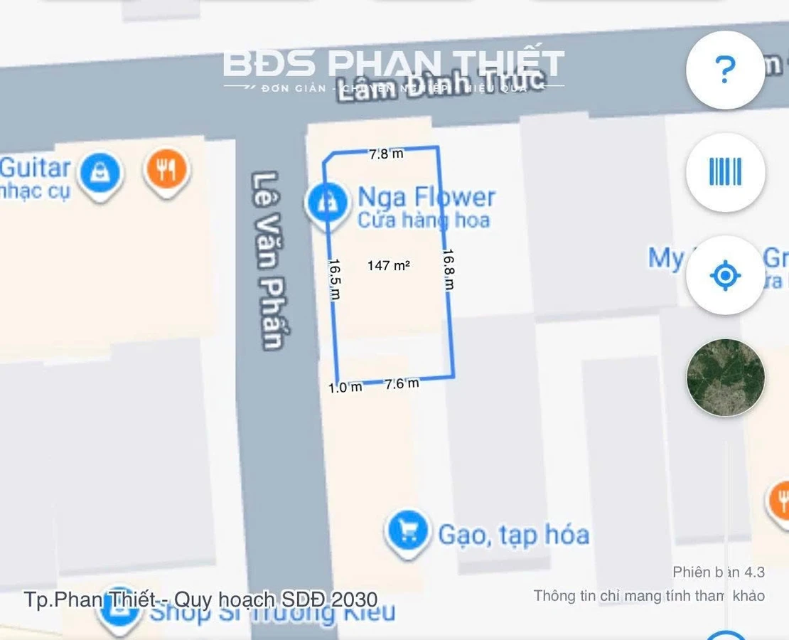 Bán đất lô góc 2 mặt tiền 145m² Phan Thiết, 11 tỷ - Ảnh 1