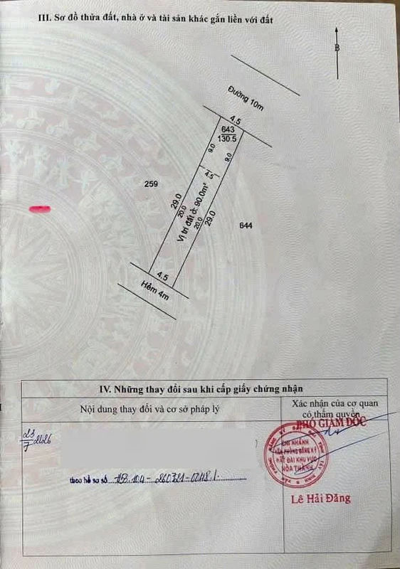 Bán đất 90m² hẻm Nguyễn Văn Linh, Long Hoa, Tây Ninh