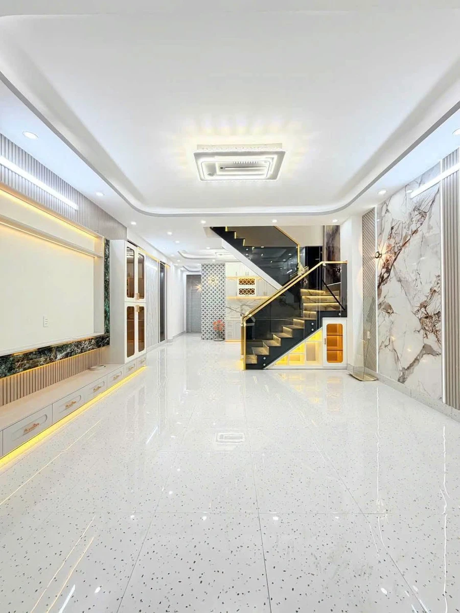 Bán nhà hẻm 1 trệt 1 lầu 5x15m 3PN giá 5,9 tỷ Huỳnh Tấn Phát, Nhà Bè - Ảnh thu nhỏ 2