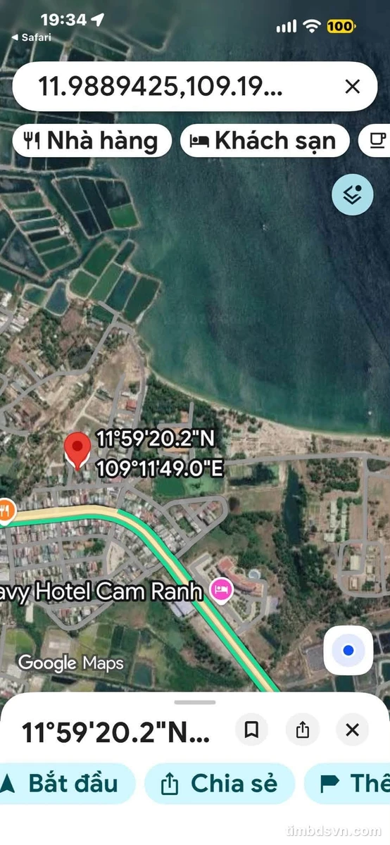 Bán đất ven biển Cam Ranh 100m2, 2.5 tỷ - Ảnh 1