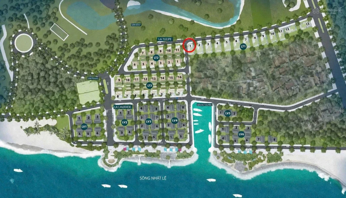 Bán lô góc 325m2 KĐT Nhật Lệ Riverside - Mỹ Cảnh - Bảo Ninh - Đồng Hới - Quảng Bình (2x triệu/m2) - Ảnh thu nhỏ 5
