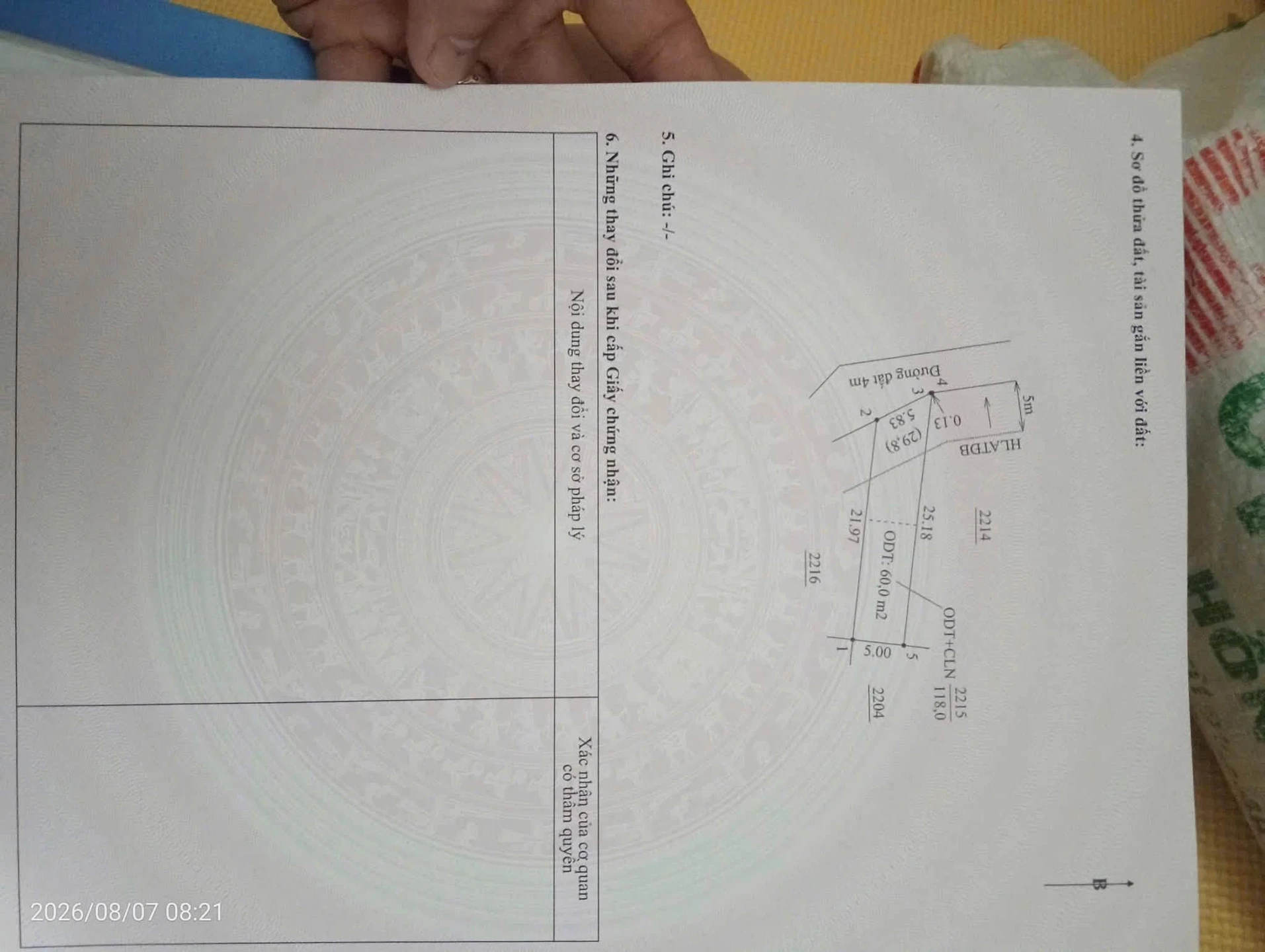 Bán đất Tân Định Bến Cát 118m gần KCN Mỹ Phước 3 - Ảnh 1
