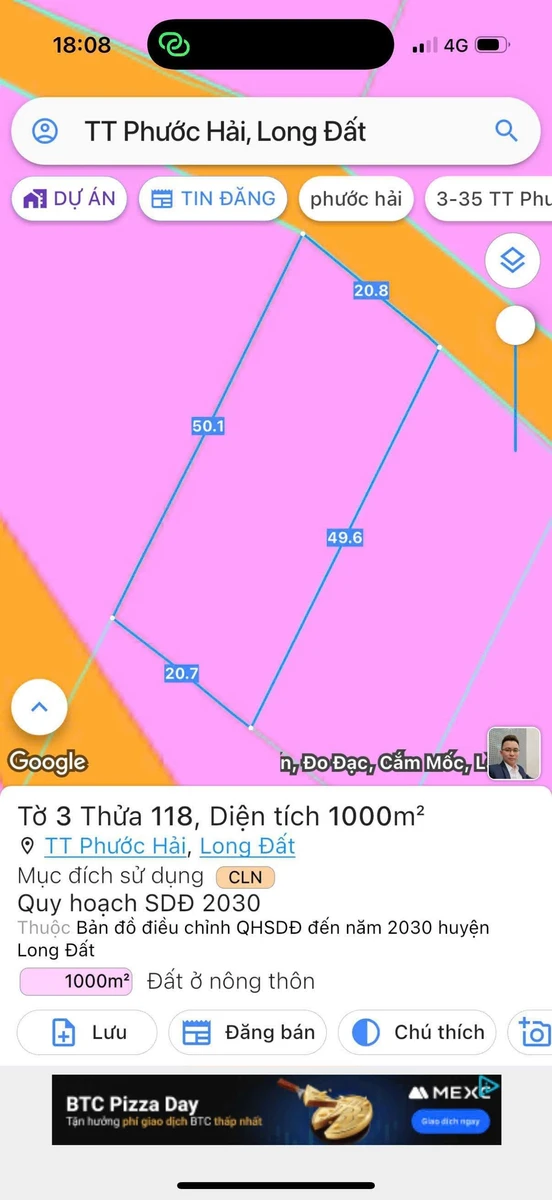 Bán đất 1000m2 ở thị trấn Phước Hải, Khánh Hòa, 4,2 tỷ - Ảnh thu nhỏ 4