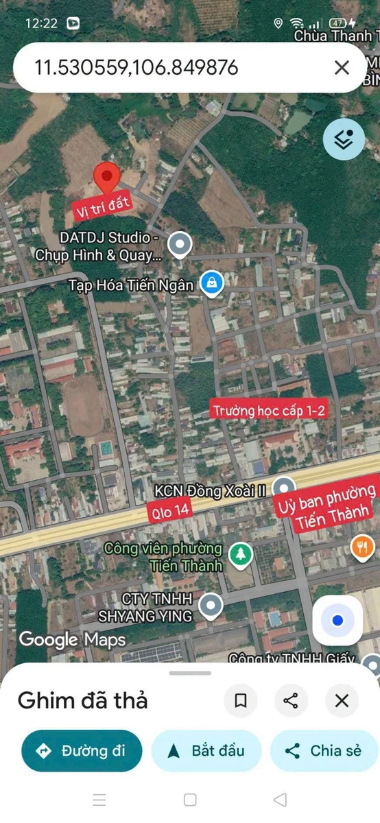 Bán đất nền 228m² Bình Dương 720 triệu - Ảnh 1