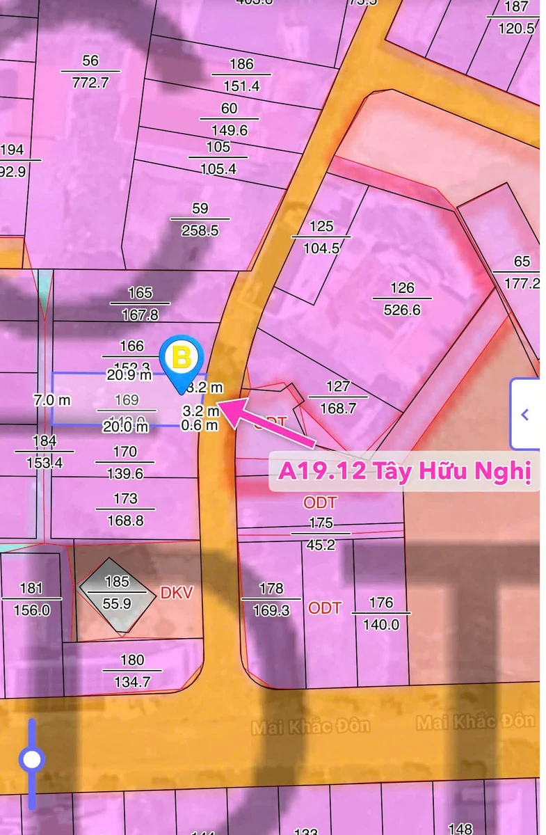 Bán đất Tây Hữu Nghị 146m² giá 1 tỷ 6 - Ảnh thu nhỏ 2