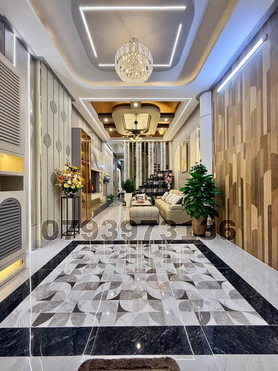 Nhà tân cổ điển 4x16m, 4 PN, 5 WC, nội thất cao cấp, Cần Thơ - Ảnh thu nhỏ 4
