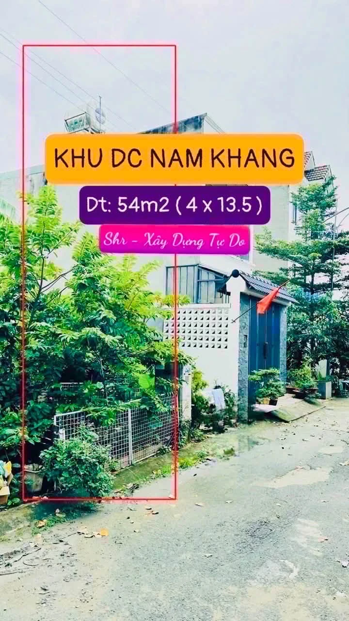 Bán đất KDC Nam Khang 54m² Long Trường Q.9, xây tự do - Ảnh 1