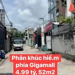 Bán đất hẻm oto 52m2 Hiệp Bình Chánh 4.99 tỷ - Ảnh thu nhỏ 1