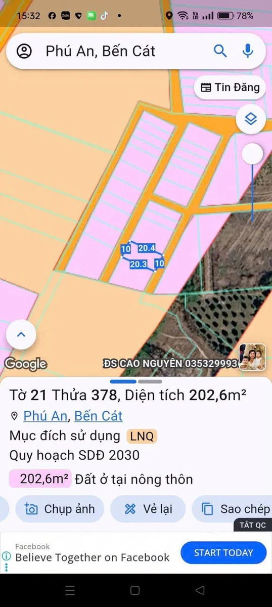 Bán lô đất Phường Phú An 3000 m² - Ảnh 1