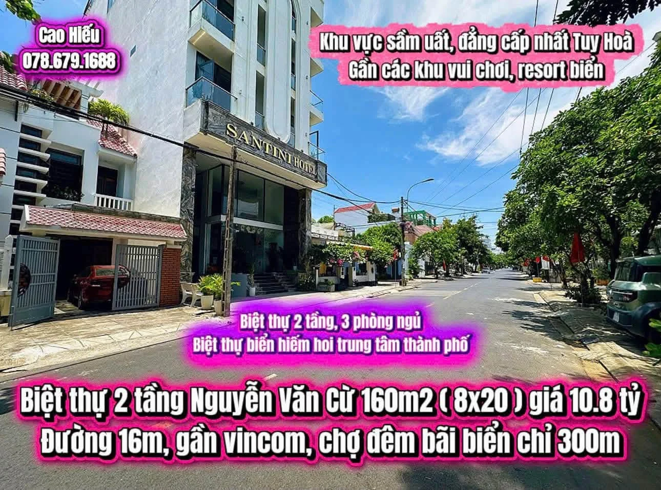 Bán biệt thự 2 tầng Nguyễn Văn Cừ 160m2, 3PN, Phú Yên 10.8 tỷ - Ảnh 1