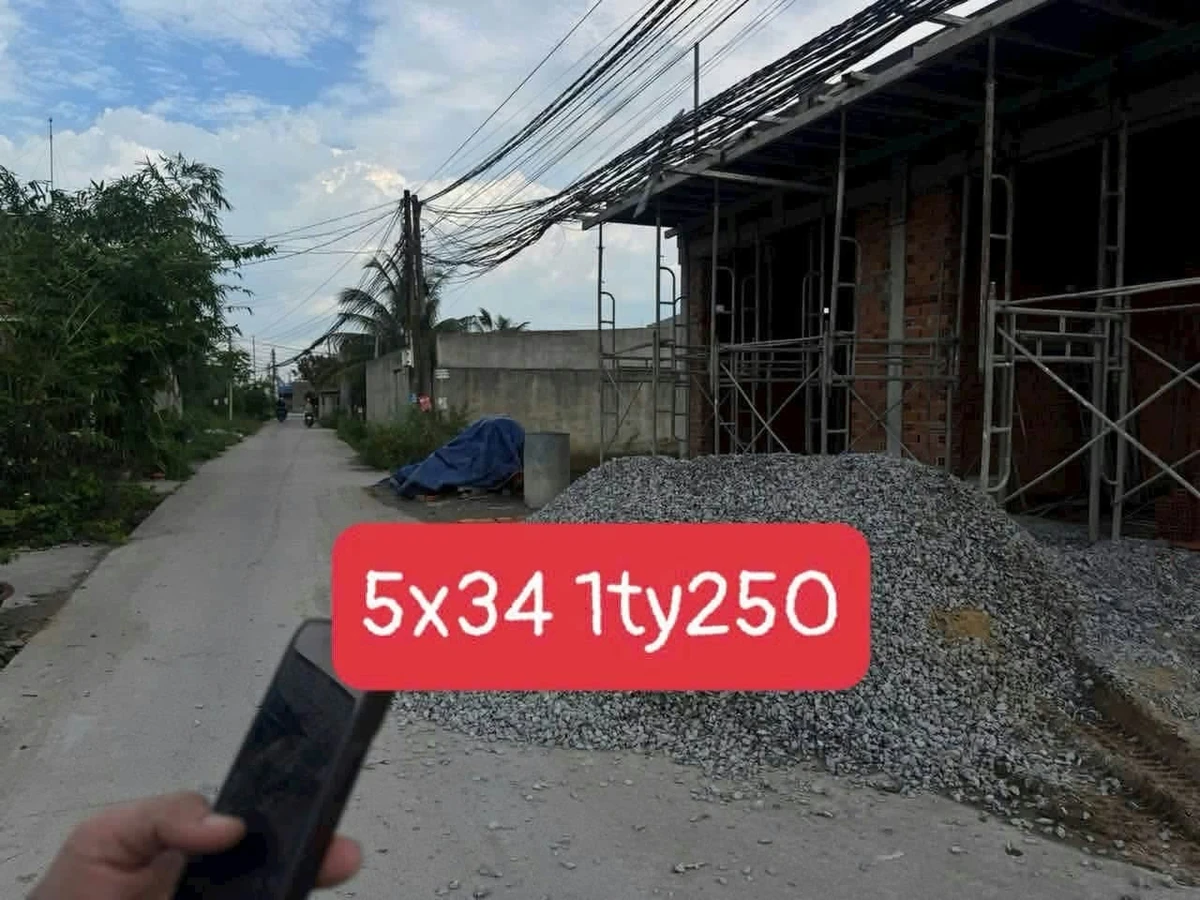 Bán đất xây trọ 5x34m (170m²) 1 tỷ 250 triệu Đức Hòa, Long An - Ảnh thu nhỏ 3