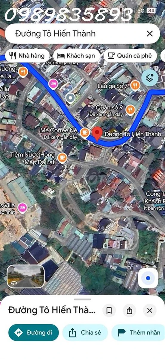 Chuyển nhượng đất mặt tiền đường Tô Hiến Thành P. 3, TP.Đà Lạt, DT 78m2, giá đầu từ - Ảnh 1