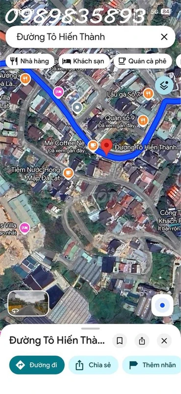 Chuyển nhượng đất mặt tiền đường Tô Hiến Thành P. 3, TP.Đà Lạt, DT 78m2, giá đầu từ