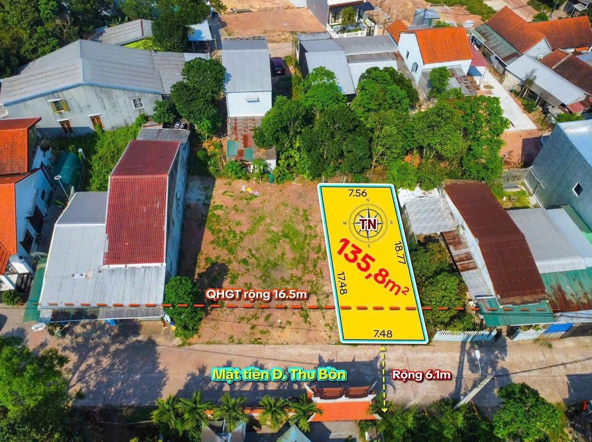 Bán đất mặt tiền 135,8m² Thu Bồn, Thủy Xuân, Huế - Ảnh thu nhỏ 4