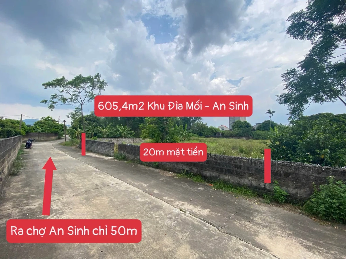 Bán đất 605.4m2 mặt tiền Quảng Ninh 1.7 tỷ - Ảnh 1