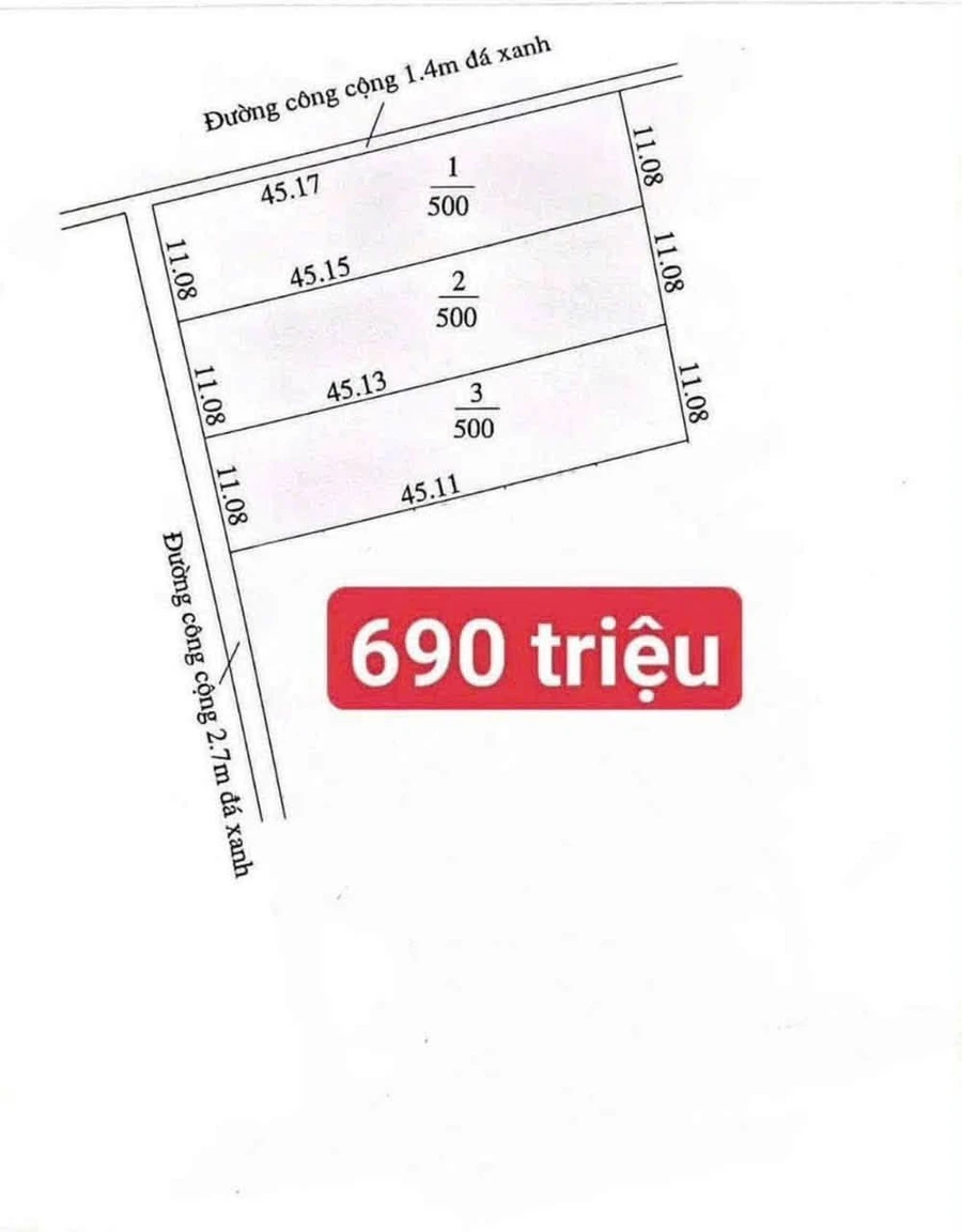 Bán 500m² đất vườn mặt tiền 6m tại Thạnh Hoà 690 triệu - Ảnh thu nhỏ 2