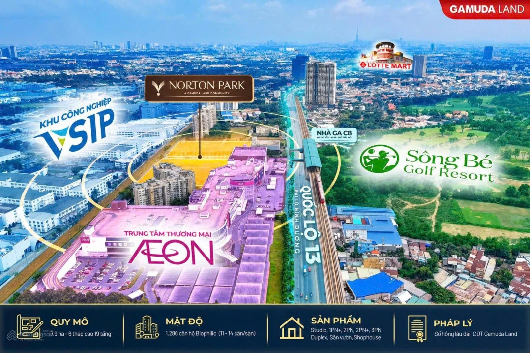Norton Park by Gamuda Land căn hộ cao cấp QL13 | 7,9ha | Hơn 1.200 căn | Đăng ký nhận ưu đãi sớm - Ảnh 1