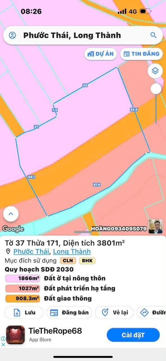 Bán đất 3.800m² Phước Thái Long Thành Đồng Nai - Ảnh thu nhỏ 4