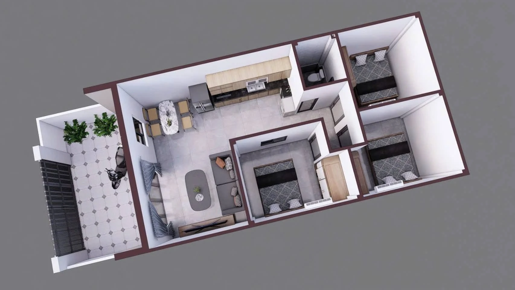 Bán nhà sổ đỏ 80m² 3PN Tân Triều Hương Lộ 15 - Ảnh 1