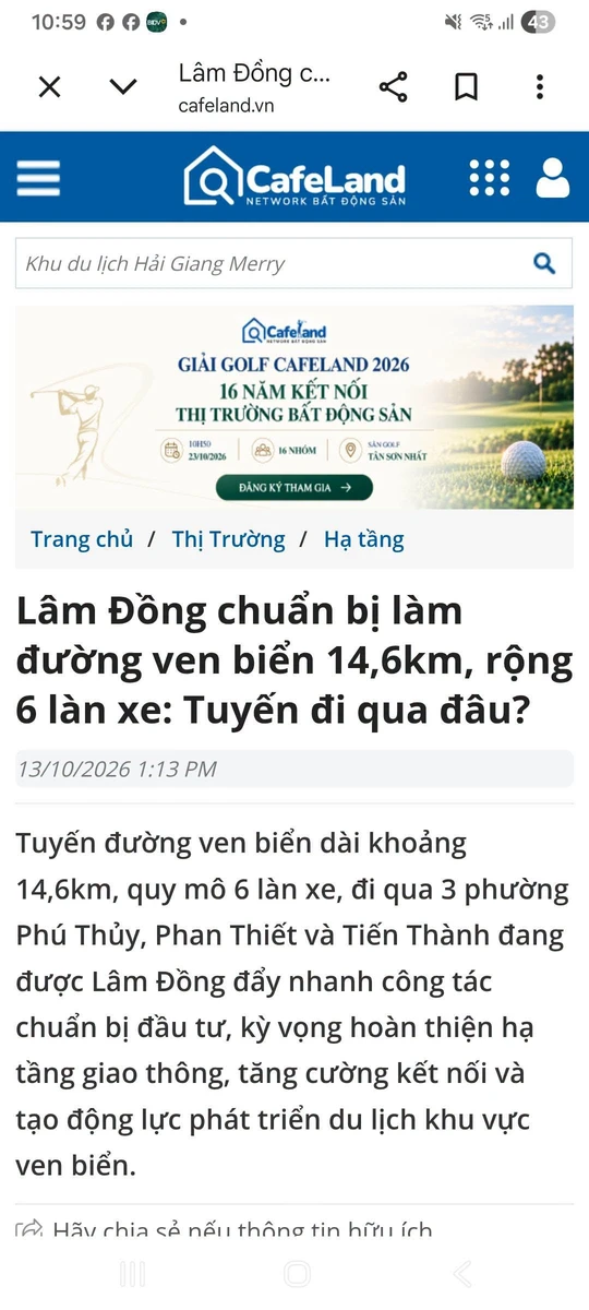 Bán đất TMDV 3500m2 mặt tiền biển Phan Thiết 35 tỷ - Ảnh 1