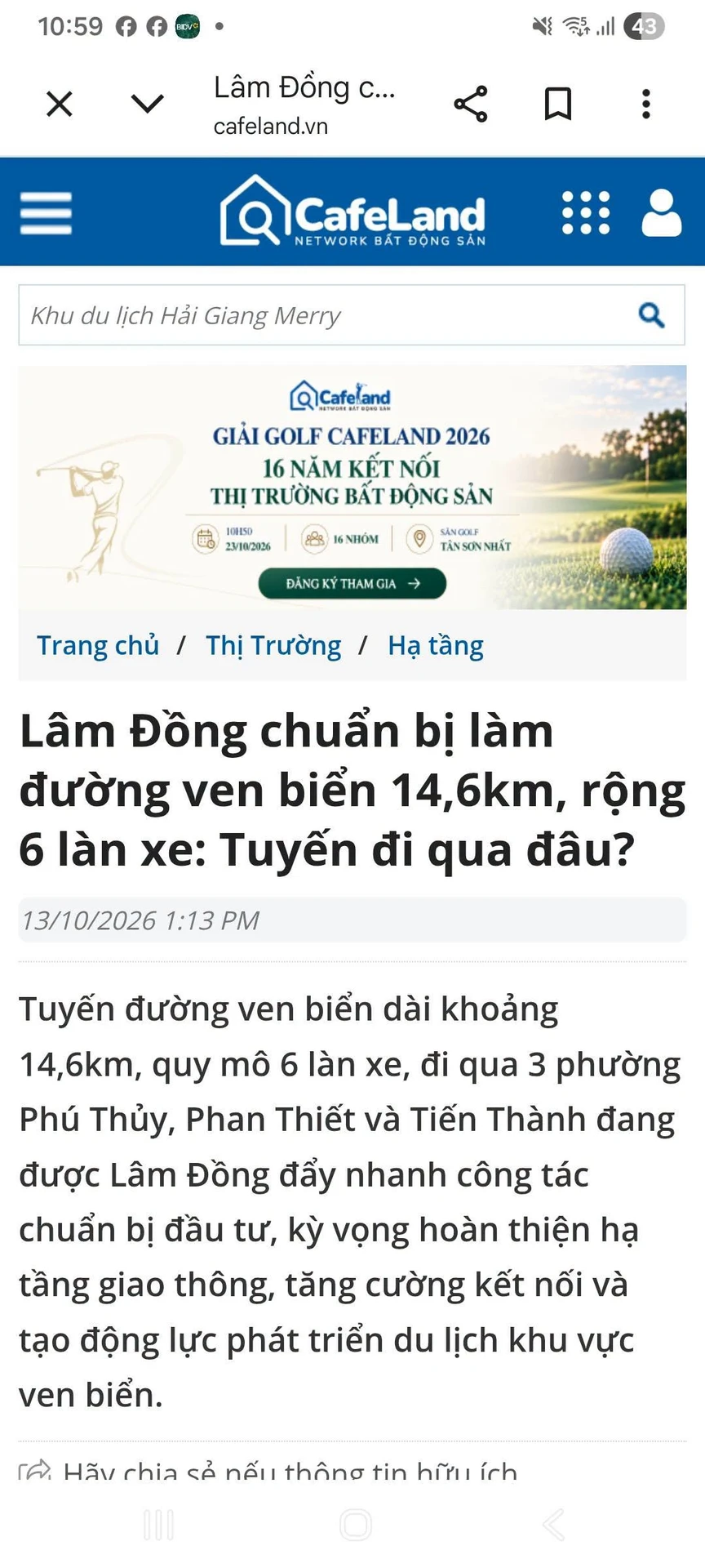 Bán đất TMDV 3500m2 mặt tiền biển Phan Thiết 35 tỷ - Ảnh 1