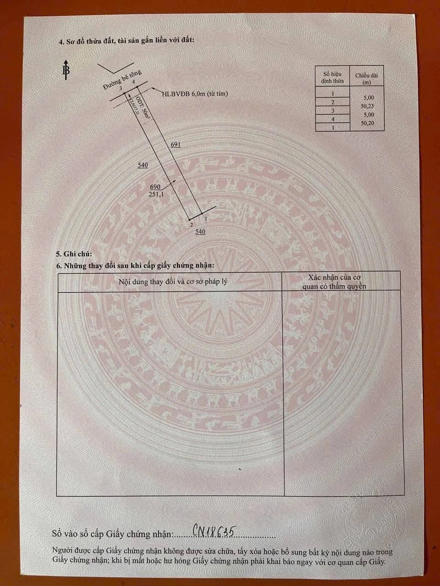 Bán đất 250m² đường bê tông Phường Chơn Thành, 399 triệu - Ảnh thu nhỏ 4