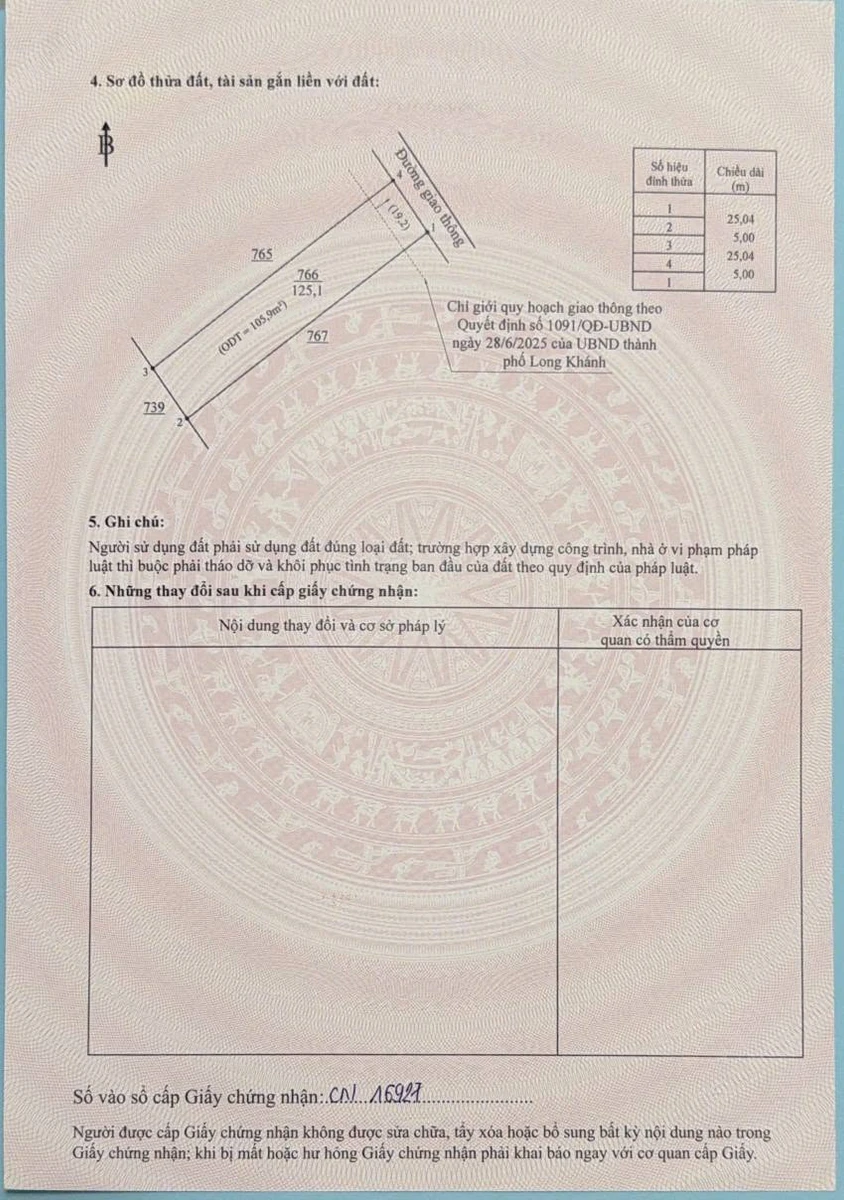 Bán đất nền mặt tiền đường nhựa 5x25m giá 700 triệu tại Phường Bình Lộc, Đồng Nai - Ảnh 1