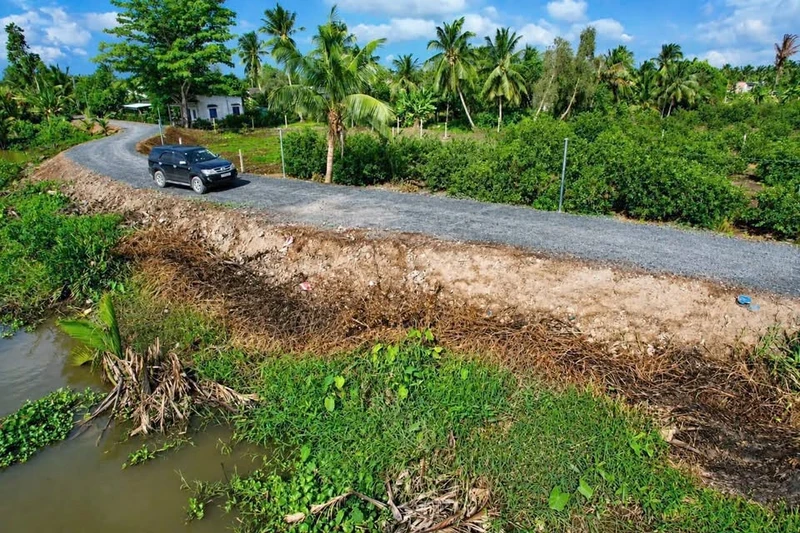 Bán đất vườn 500m² view sông Vàm Cỏ Đông, xã Thạnh Hòa (Thạnh Lợi), Tây Ninh, giá 999 triệu/lô