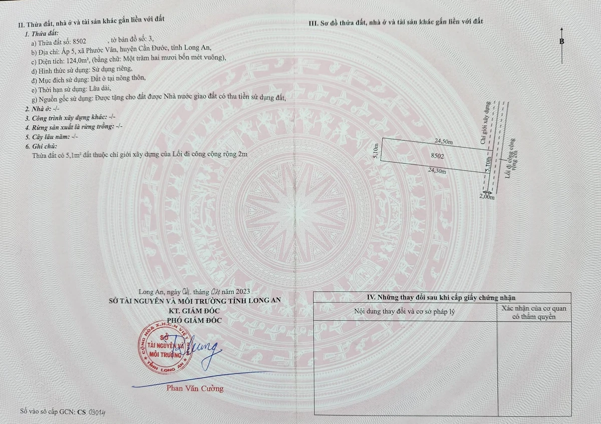 Bán đất thổ cư 124m² Tây Ninh, Cần Đước - Ảnh thu nhỏ 4