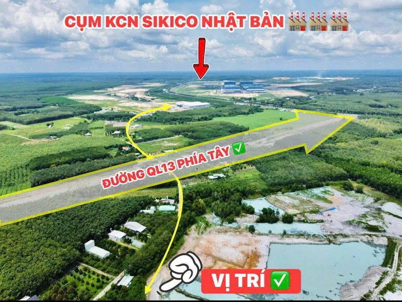 Bán lô đất góc mặt tiền đường số 4 Minh Hưng 262m2 giá 599 triệu
