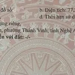 Bán đất ngõ Hào Thành 77,2m², gần Sân vận động Vinh, 1 tỷ 6 - Ảnh thu nhỏ 5