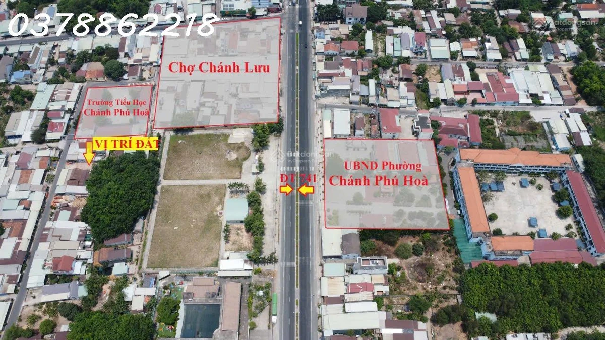 Bán đất tại 1 sẹc đường Chánh Phú Hòa 045, DT 1200m2, giá cực chất uy tín - Ảnh thu nhỏ 2