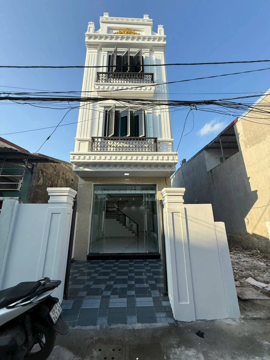 Bán nhà 3 tầng tân cổ điển 56m2 gần vườn hoa chéo Trần Thành Ngọ, Kiến An, Hải Phòng - Ảnh 1
