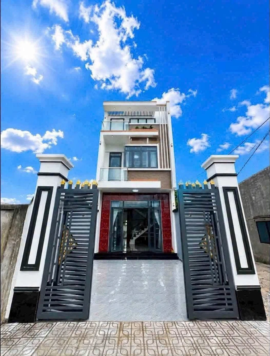 Bán nhà mặt tiền đường Lê Thị Hoa 1 trệt 1 lầu 5x40m, Xã Phước Vĩnh An, Củ Chi - Ảnh 1