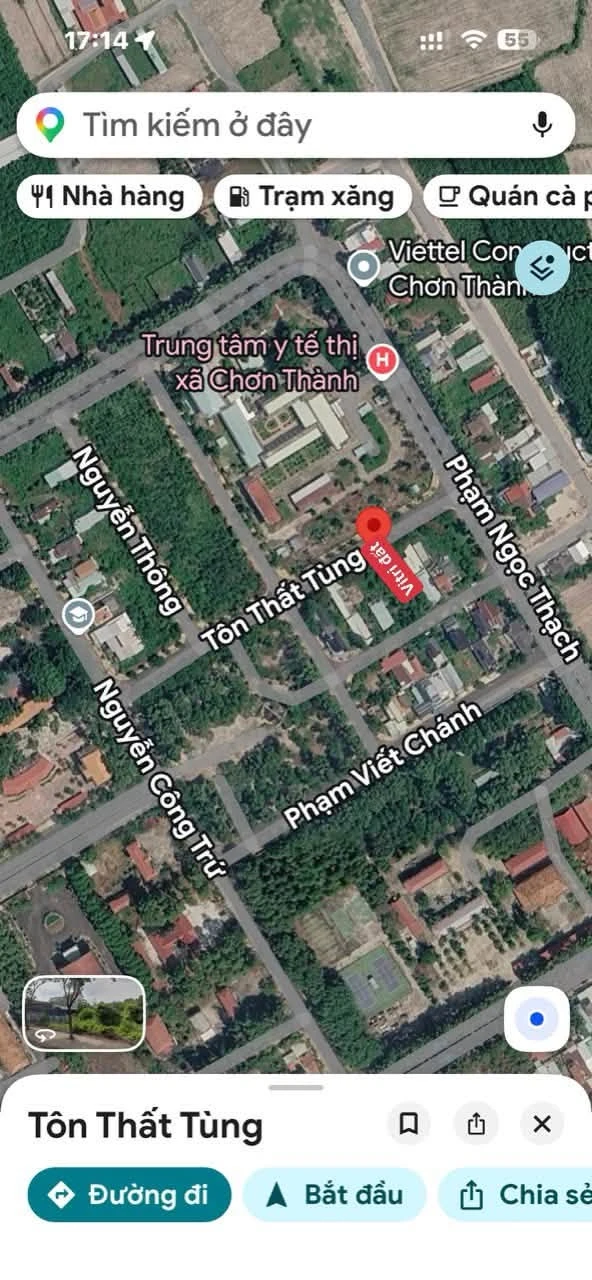 Bán đất nền 9x22 Tôn Thất Tùng Chơn Thành Bình Phước 1 tỷ 350 triệu - Ảnh 1