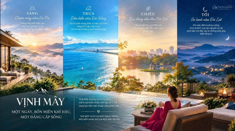 Biệt thự sườn đồi view trực diện vịnh biển Nam Chơn Đà Nẵng, áp voucher 30%, CK 13%/năm, sổ lâu dài