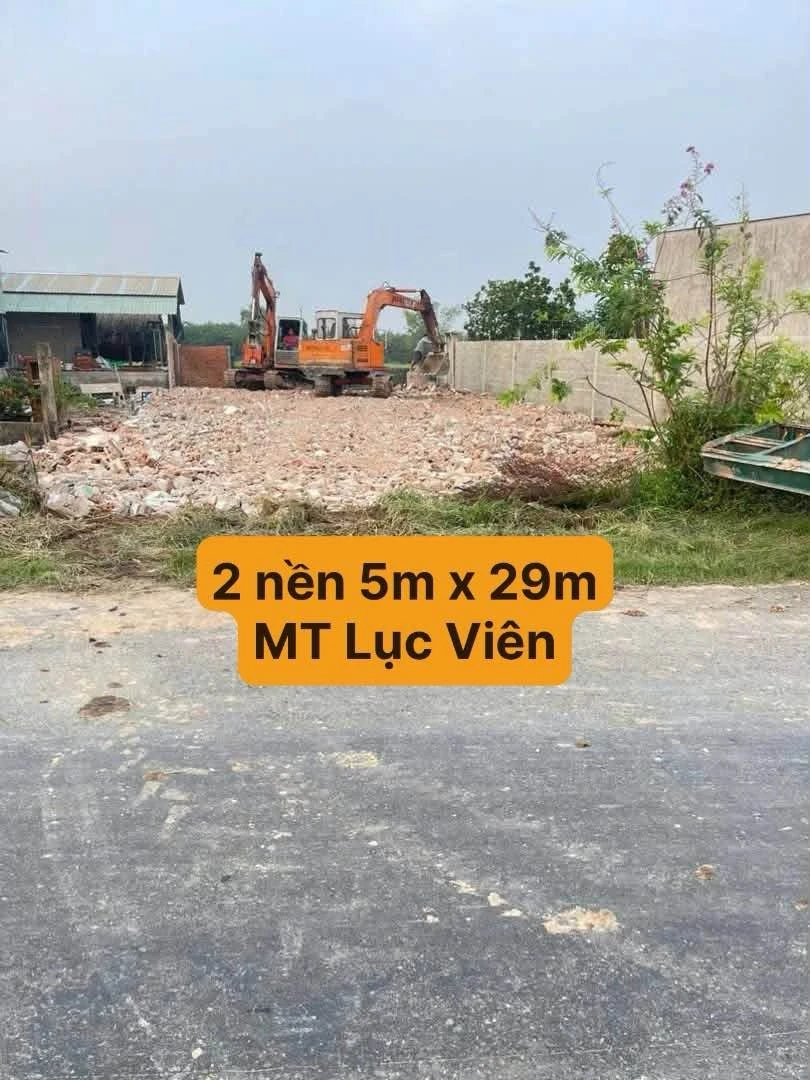 Bán 2 nền liền kề mặt tiền Lục Viên 145m² 1,5 tỷ Hóc Môn - Ảnh 1