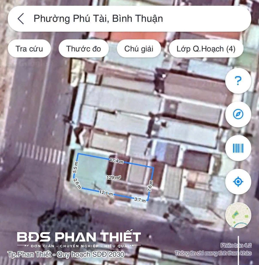 Bán lô góc 2 mặt tiền 131.2 m2 Phan Thiết 6.5 tỷ - Ảnh thu nhỏ 4