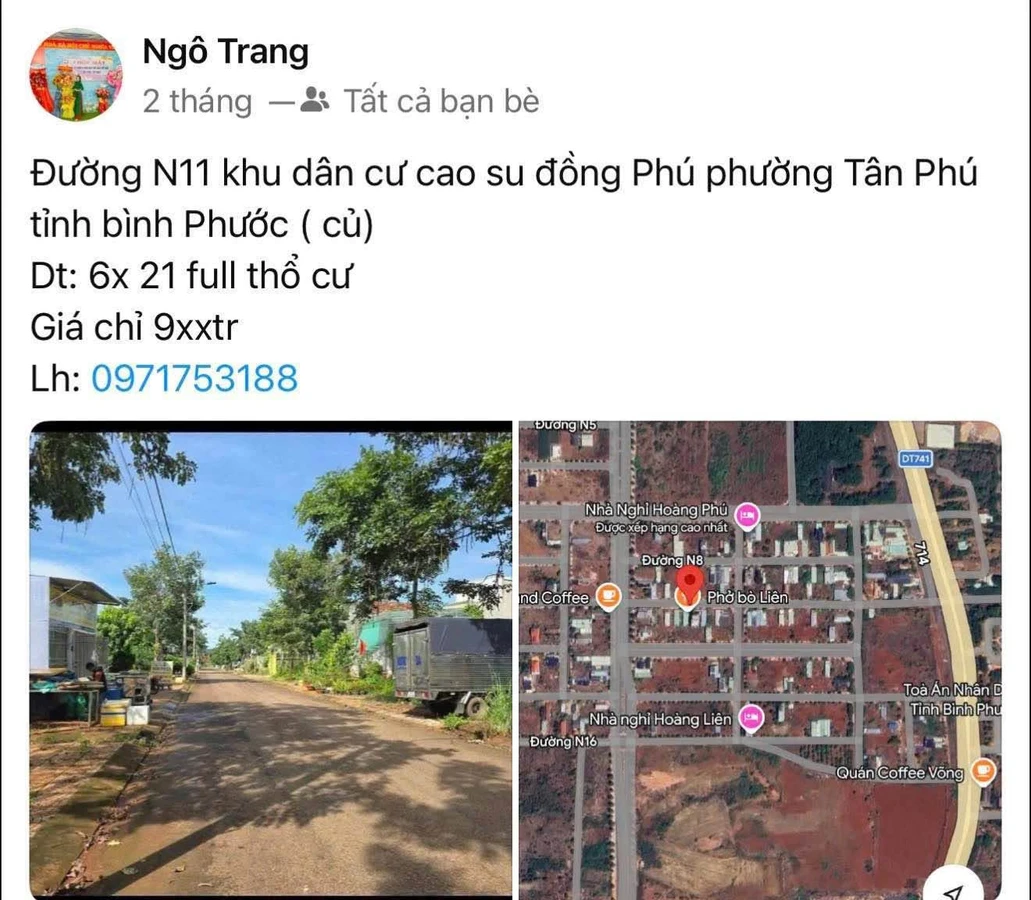 Bán đất 100% thổ cư 240m² Đồng Phú Đồng Nai 1 tỷ 4 - Ảnh thu nhỏ 3