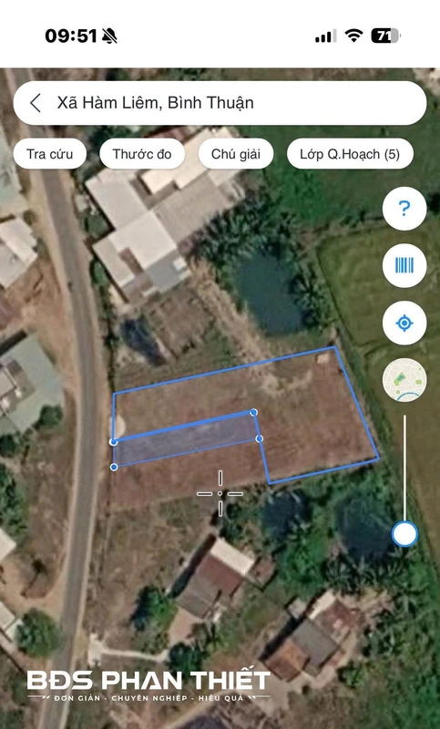 Bán đất Hàm Liêm 904 m² giá 1 tỷ 950 triệu Phan Thiết