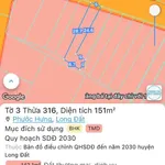 Bán lô đất 135m² mặt tiền Bạch Đằng, Vũng Tàu, 1 tỷ 750 - Ảnh thu nhỏ 3