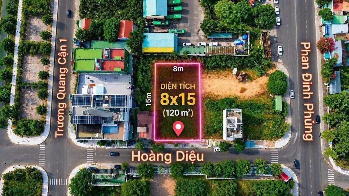 Bán đất mặt tiền Hoàng Diệu 120m2 khu Ngọc Bảo Viên - Ảnh 1