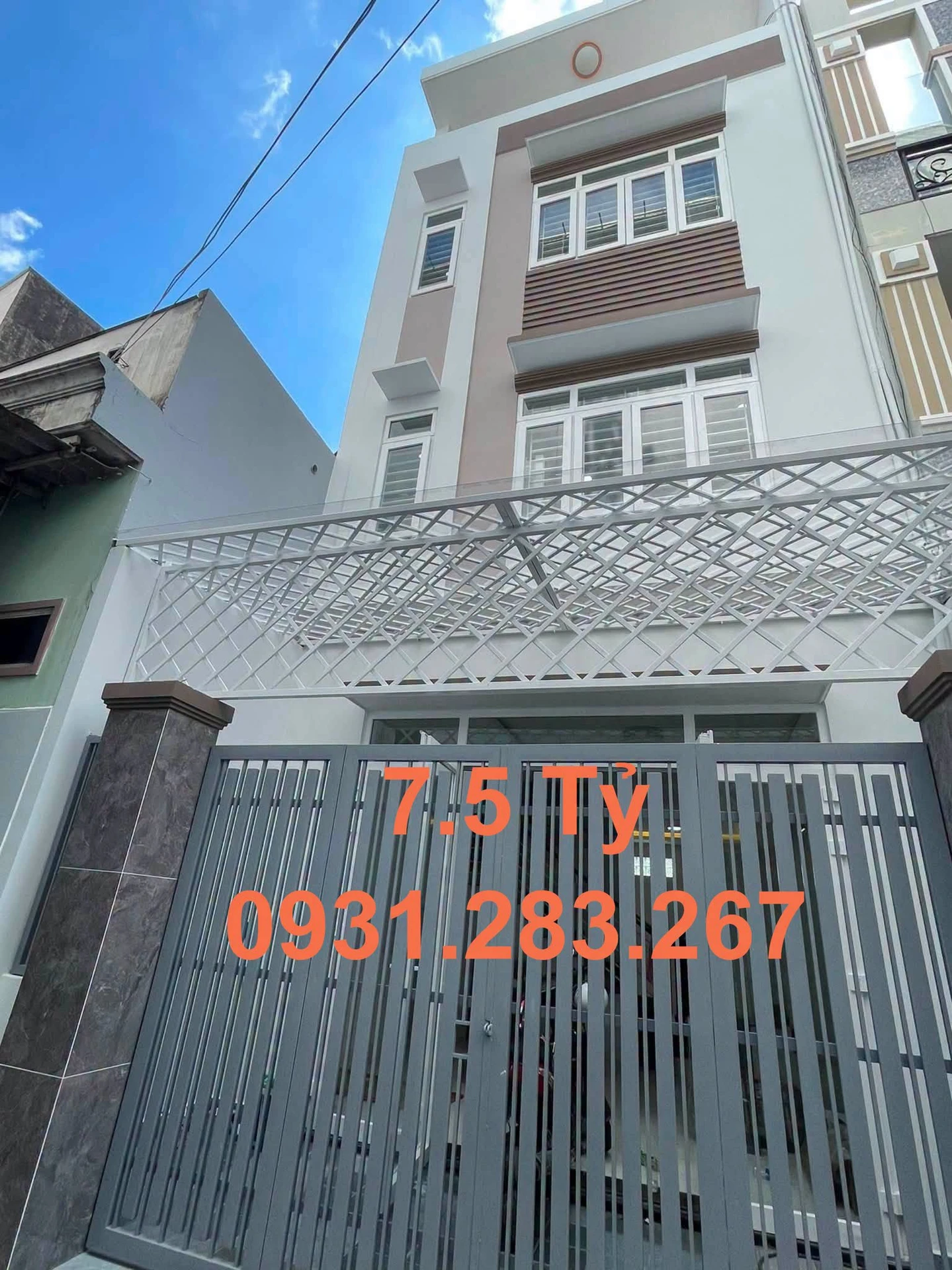 Bán nhà 1 trệt 3 lầu 61,5m2 hẻm ô tô gần Lê Văn Thịnh giá 7,5 tỷ - Ảnh 1